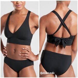 NWT Athleta A-C Longline Plunge Bikini Top